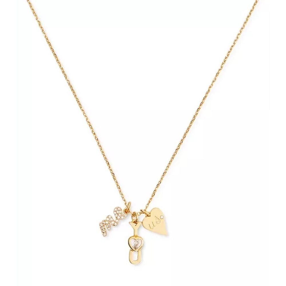 KATE SPADE • True Love Me, You, Us Multi-Charm Pendant Necklace
